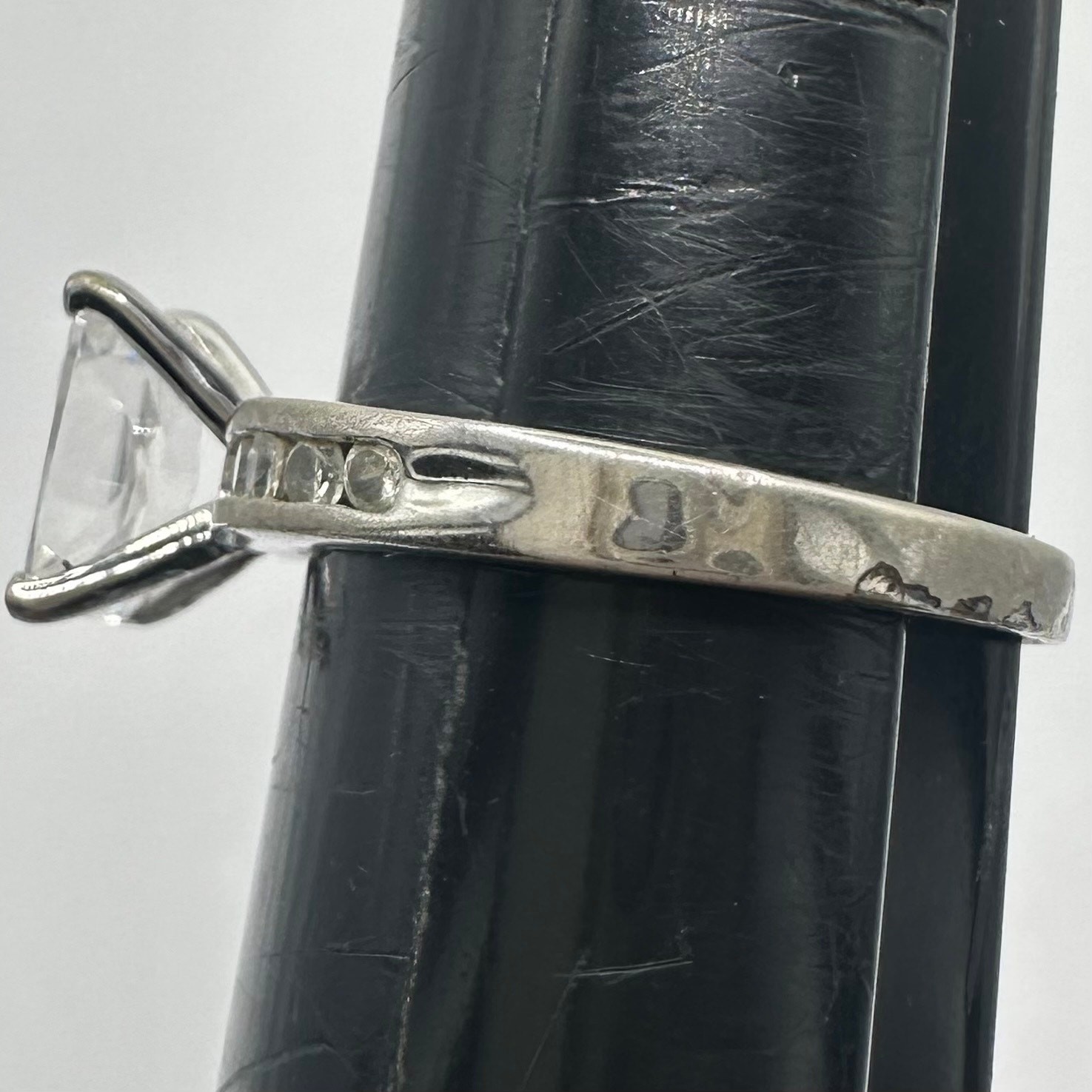 925 sterling silver clear rectangular cubic zirco… - image 6