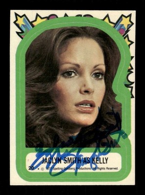 1977 Topps Charlie's Angels Sticker 20 Kelly Jaclyn Smith signed auto autograph 