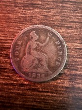 1836 Great Britain four pence Milled Coin William IV Obverse Britannia Reverse