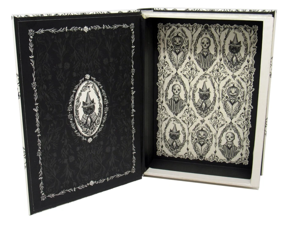 Punch Studio Decorative Nesting Book Box Halloween Creepy Portraits 72916 Medium - Image 4 of 4