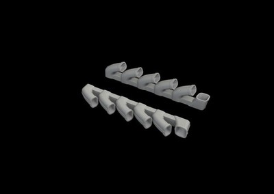 Il-2 exhaust stacks for Tamiya / 1:48 - Eduard 648588