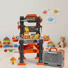 Portable Kids Tool Set with Toolkit   Perfect for Learning  Play Ages 3-8