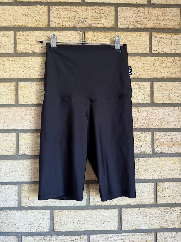 Exoticathletica Black Extra High Waisted Bike Shorts Performance Size S