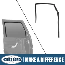 Hooke Road Left Front Door Glass Run Channel Weatherstrip for Jeep Wrangler JK