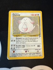 Pokémon TCG Chansey Base Set 2 Holo Unlimited Rare Card 3/130 Swirl - HP on eBay