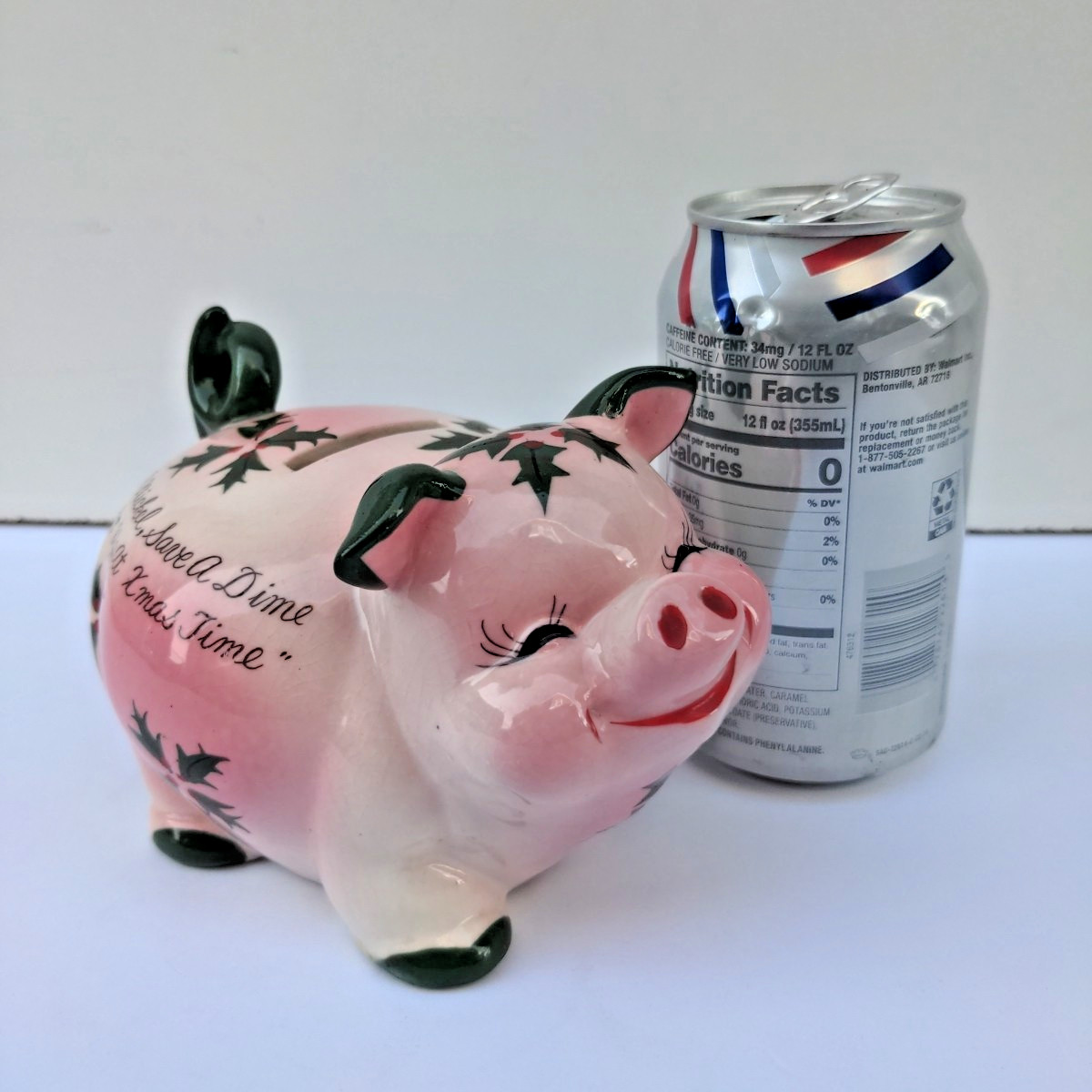 Kreiss Christmas Piggy Bank Poems Live It Up At Christmas Time About 6" Long