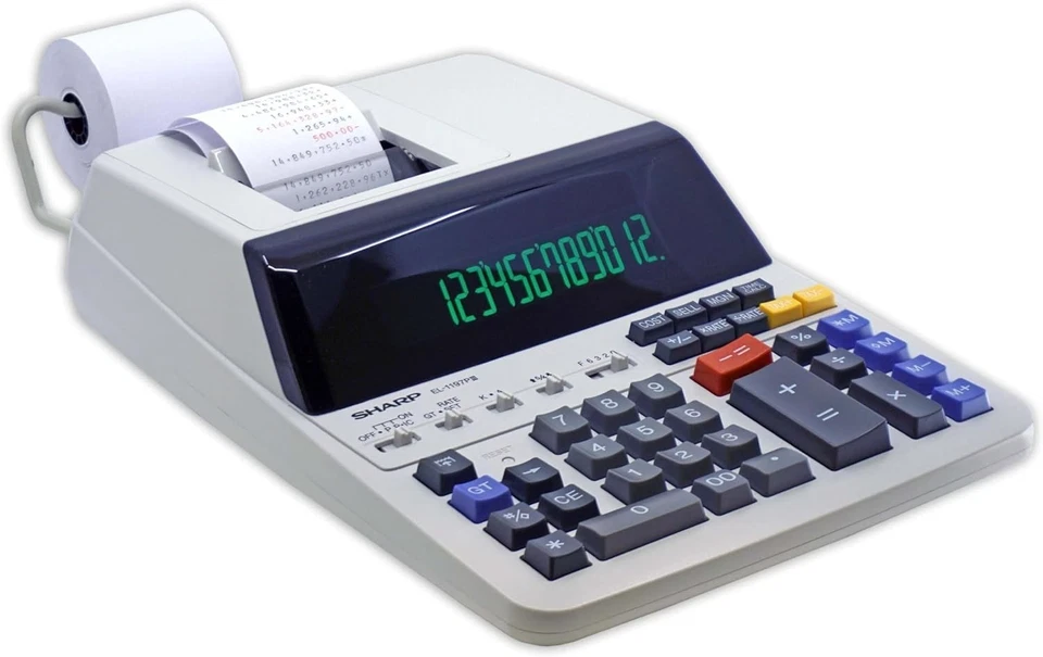 Professional Battery-Powered Printing Calculator with Clock & Calendar Functions - Image 4 of 4