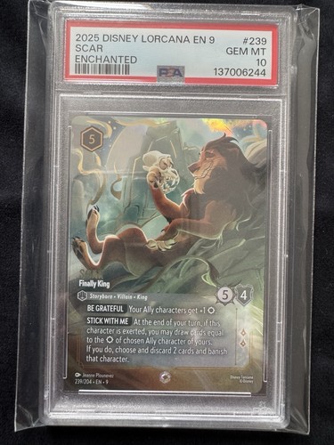 Scar - Finally King graded PSA 10 for sale on eBay
