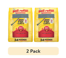  2 pack Purina Tidy Cats 24/7 Performance Clumping Cat Litter, 34 lb Bag