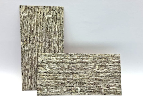 Vollmer H0 1:87 6035 Modelo Placa de Muro Mampostería 250 x 125mm (2 Piezas) | Condition: Gebraucht