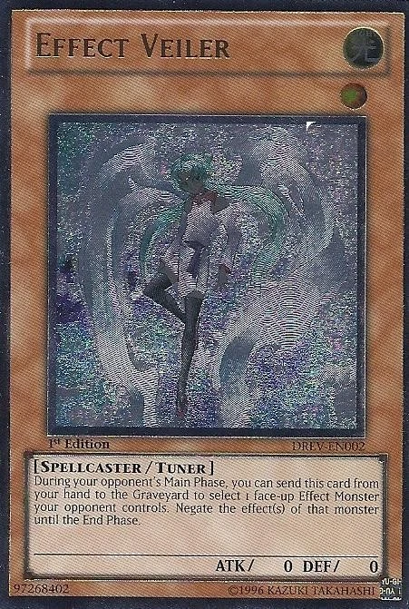 Effect Veiler Yu-Gi-Oh! TCG Ultimate Rare Individual Collectible