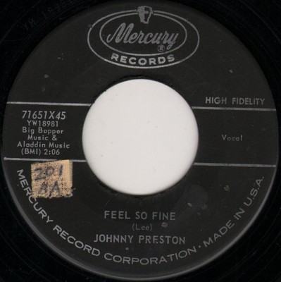 Johnny Preston - Feel So Fine, 7'', (Vinyl)