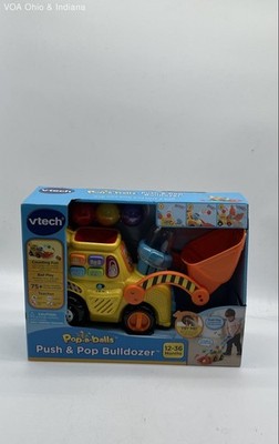 VTech Pop-a-Balls Push & Pop Bulldozer Interactive Toy 2017 New In Box Sealed
