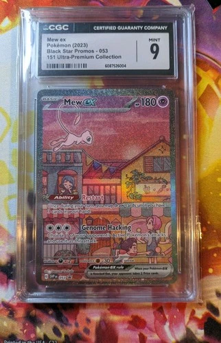 CGC 9 MINT Mew Ex SVP053 ALTERNATE ART HOLO 151 UPC PROMO Pokemon Card not PSA
