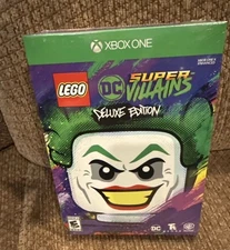 Xbox One LEGO DC Super Villains Deluxe Edition with Lex Luther Minifigure NEW