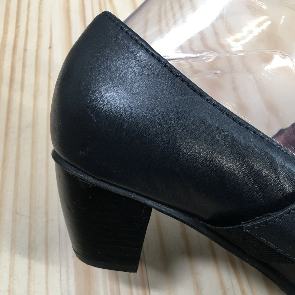 Lo último Zapatos Para Mujer 7.5 Esmeralda Mary Jane Azul Sin Cordones Punta Redonda Tacones Bloque Foto 2 de 4