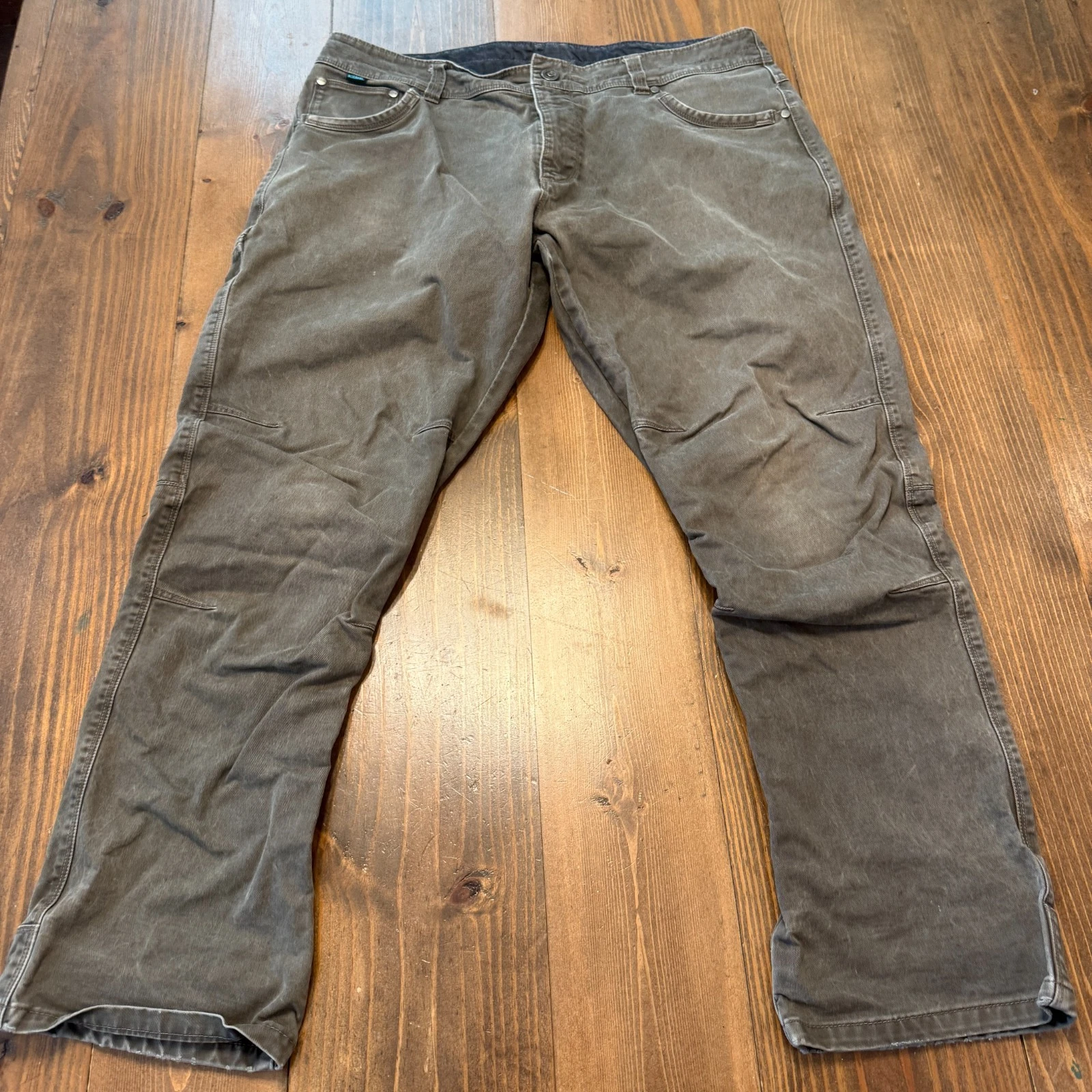 KUHL Pants Mens 38x30 RYDR PATINA Dye Articulated Knee Outdoor Rugged Gorpcore