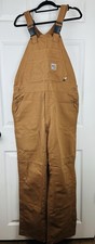 NWOT Carhartt Flame Resistant Unlined Loose Fit Bib Overalls Unused 36  x 32  