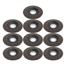 10 Pcs Premium Zirconia Grinding Flap Disc 4-1/2" 7/8" Flap Disc 120 Grit Grey