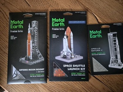 Metal Earth 3D Modellbausatz Spaceshuttle / Artimes und Apollo Saturn V Set