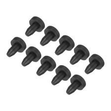 10Pcs High Temp Silicone Plug T Shaped Solid Silicon Stopper Black 5.3x7x5mm