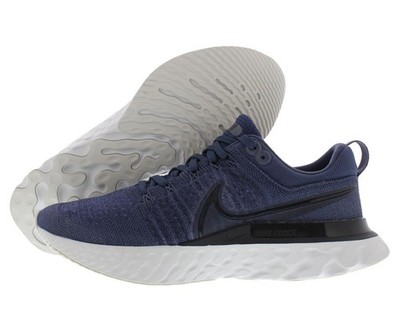 Nike React Infinity Run Flyknit 2 Mens Shoes Size 10, Color: Thunder Blue/Black