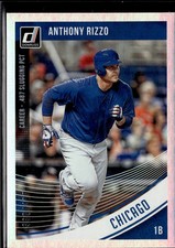2018 Donruss #141b Anthony Rizzo Career Stat Line Running #/487 Chicago Cubs