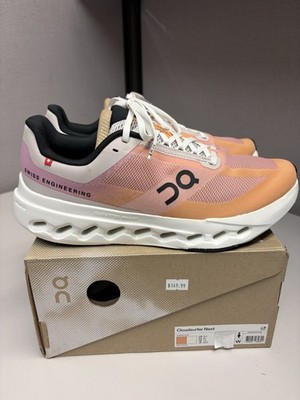ON Running Women's Cloud Surfer Next Tangerine Ivory Med Width Multiple Sizes