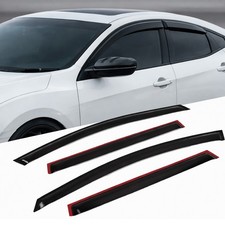 For 1995-1999 Nissan Maxima Tape-on Visor Smoke Rain Guard Sun Shade 4pcs Set