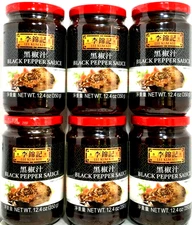 Lee Kum Kee Black Pepper Sauce 12.4 oz ( Pack of 6 )~Exp 12/11/2026