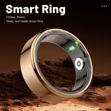 Smart Ring Health Tracker, Waterproof Monitor for Heart Rate  Fitness Tracker