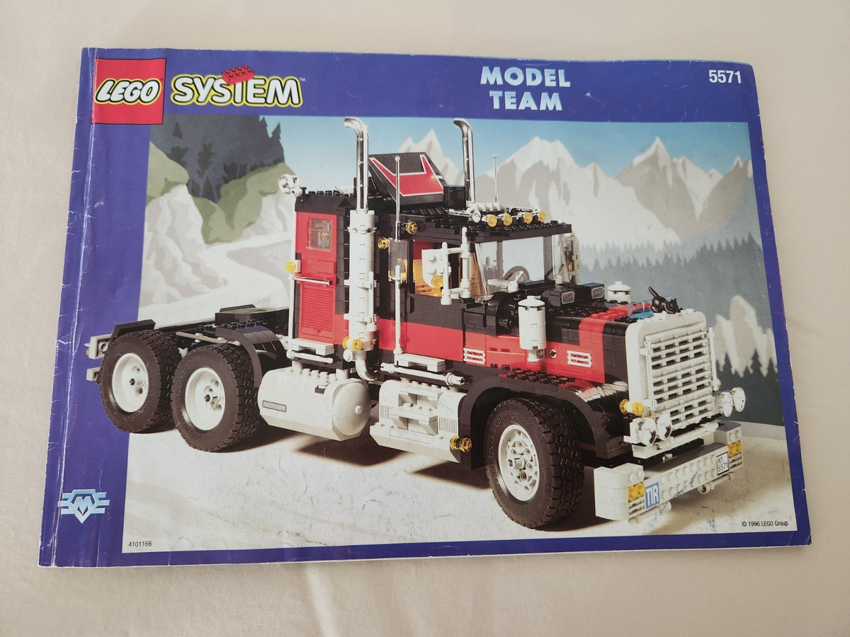 Vintage LEGO MODEL TEAM # 5571 GIANT TRUCK - BLACK CAT Retired 100 