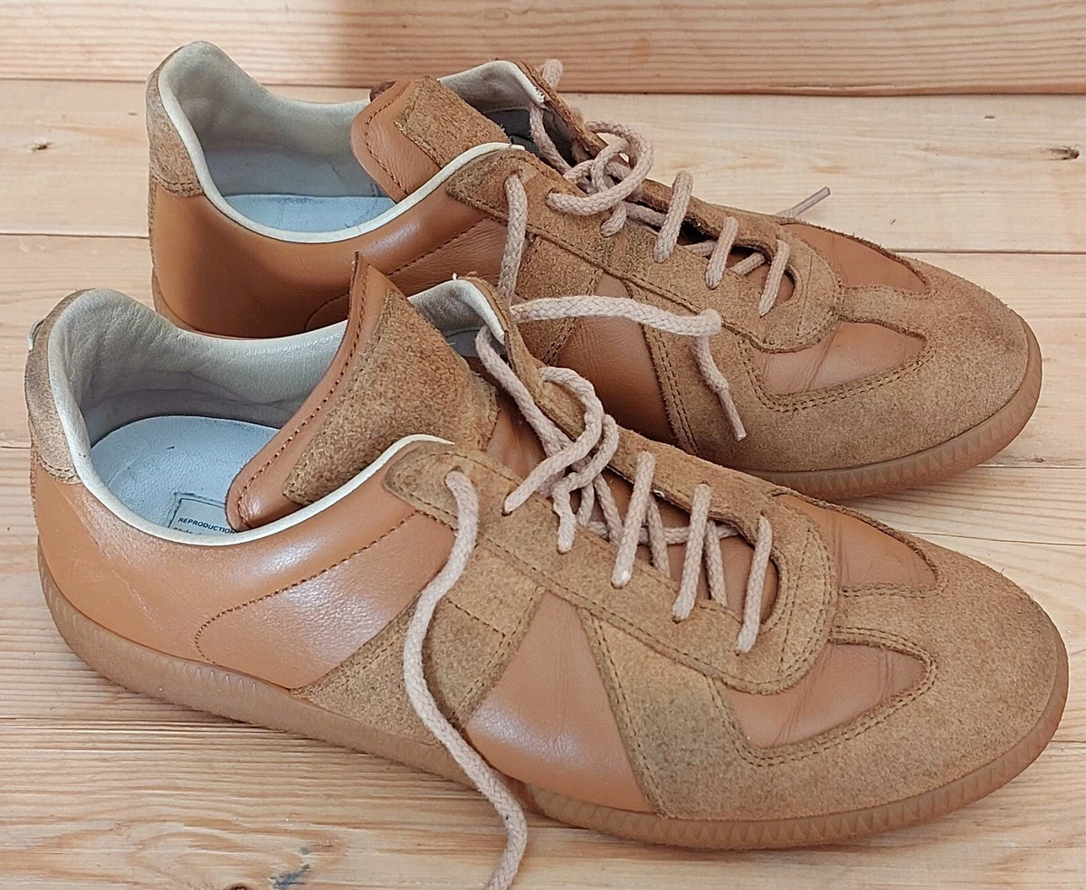 靴 Maison Margiela S58WU0270 PR731 36 Maison Margiela Replica Sneaker Leather Low Top White - Droper