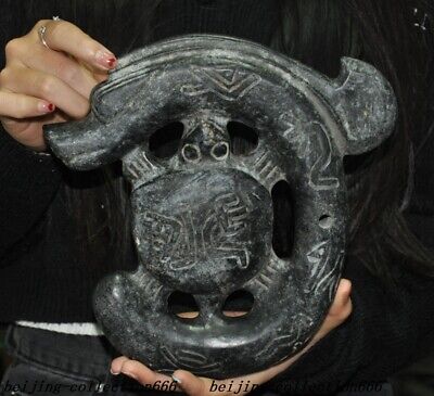 Statue tortue crochet dragon Feng Shui 9,2