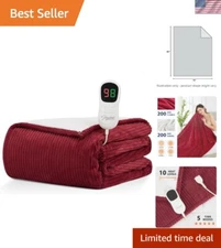 Warm & Soft Electric Blanket Full Size 72"x84" |  Certified Safety Features