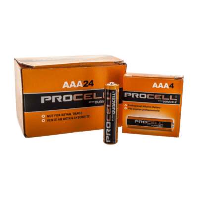 Duracell PC2400 Procell Alkaline Batteries AAA 24 pack