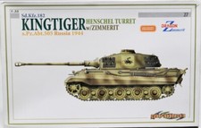 Dragon - King Tiger Henschel Turret w/ Zimmer...