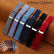 Soft Matte Genuine Leather Strap Generic Watch Band 14mm 16 18mm 20mm 22mm Belt