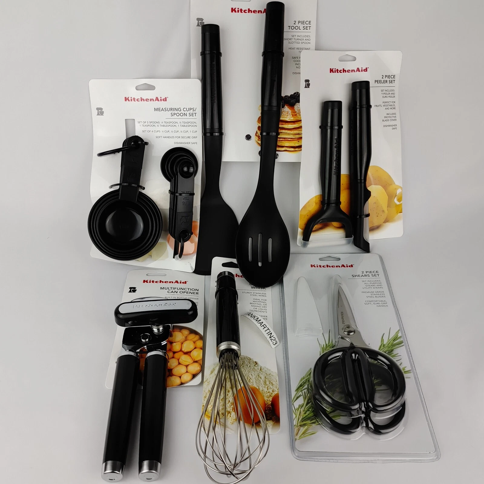 KitchenAid Kitchen Aid 17 Piece Set Black Cooking Utensils Can Opener Sheer HOBA
Opens in a new wind
