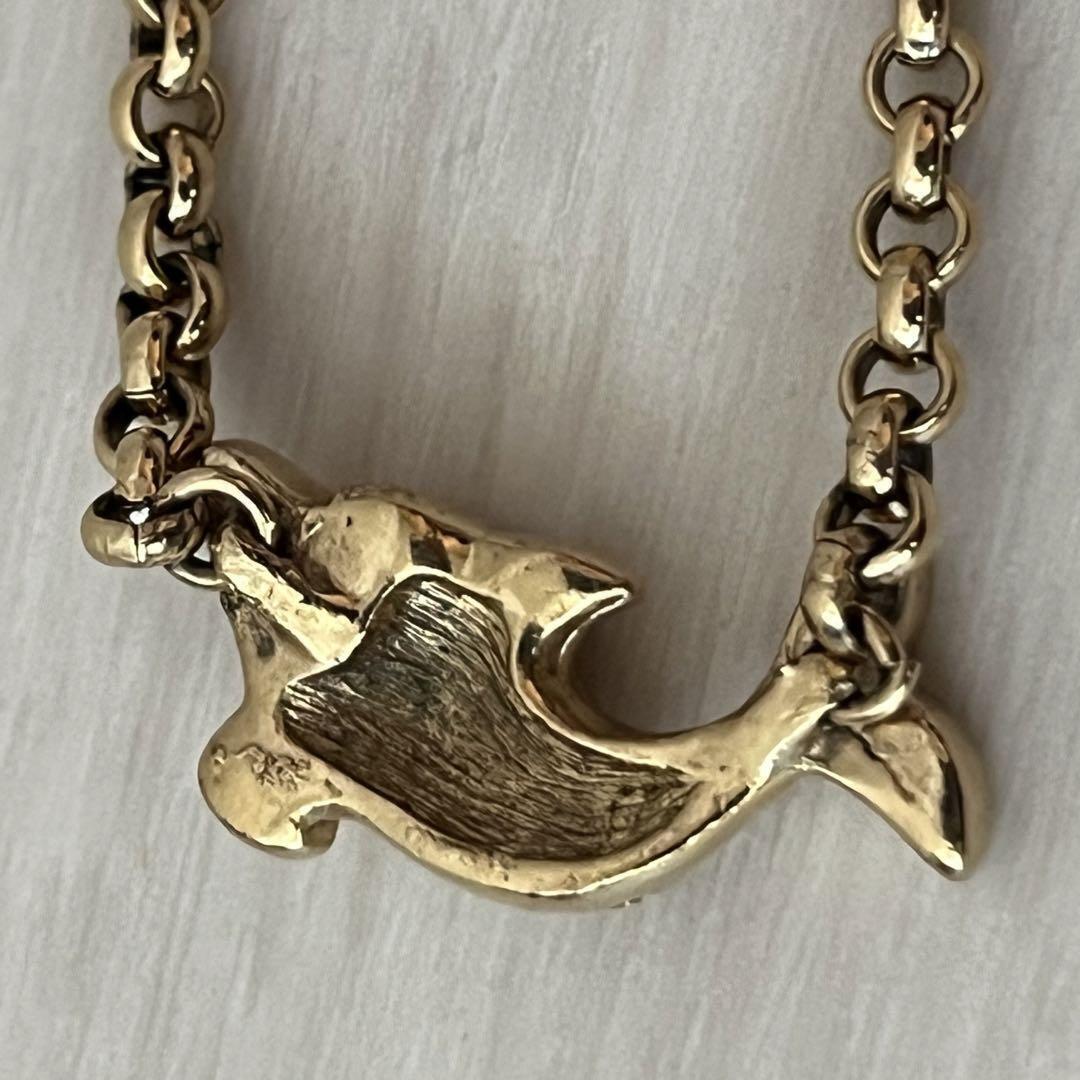 Rare Christian Dior Dolphin Necklace Gold Stone Cd Logo | eBay Rare Christian Dior Dolphin Necklace Gold Stone Cd Logo | eBay