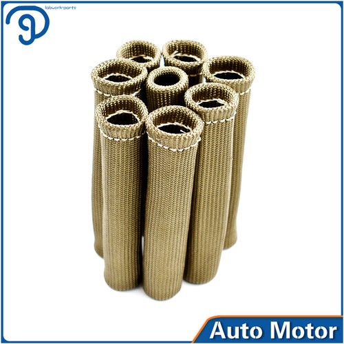 8x BUJÍA ALAMBRE BOTAS PROTECTOR TÉRMICO FUNDA SBC BBC 350 Titanio 1800° - Imagen 2 de 10