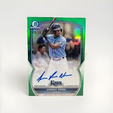 2023 Bowman Chrome - Prospect Auto Green Refractor #CPA-JPN Jhonny Piron /99 