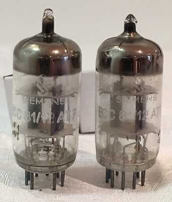 Siemens 12AT7 ECC81 Tube Pair | eBay