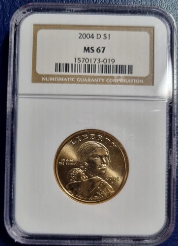 2004 D Sacagawea Dollar NGC MS67 #82646