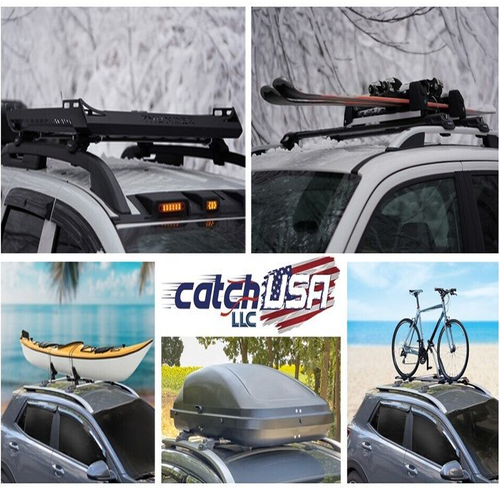 Roof Racks Cross Bars Anti theft system Black-Gray For Honda Passport 2019-2025 - Picture 15 of 45