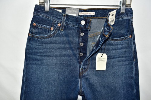 Jeans donna Levi's Premium Ribcage dritti alla caviglia vita alta Big E nuovi taglia 29x27 - Foto 4 di 10