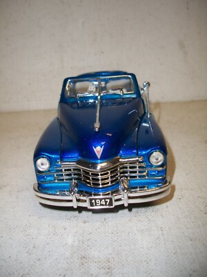 Jada 1:24 1947 Cadillac Series 62 Blue Convertible Car Die