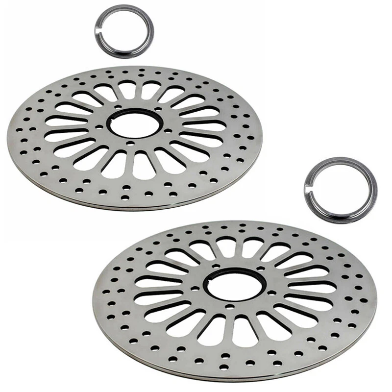 1Pair 11.5" Super Spoke Front Brake Rotors Disk Disc Fit For Harley Touring Foto 4 de 4