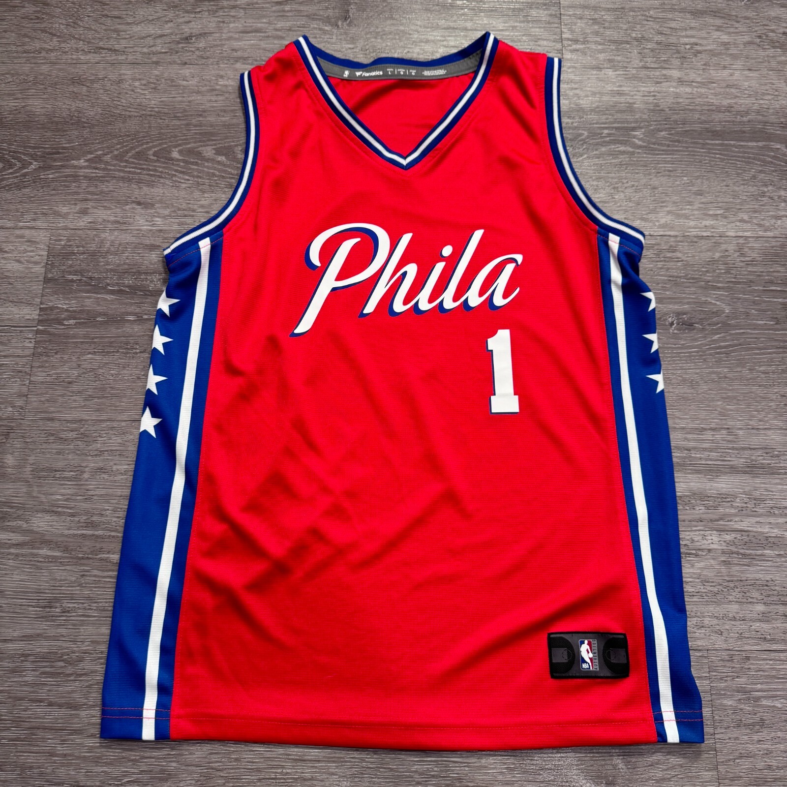 Philadelphia Sixers Phila Jersey NBA Fanatics Jersey Youth Large #1 Harden