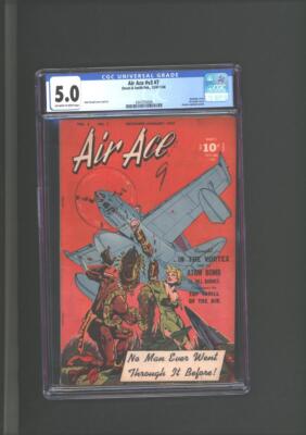 Air Ace v#1 #17 CGC 5.0 Bondage Cover. All Atomic Issue 1948